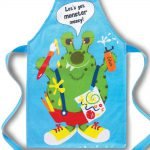 Kids Monster Apron Blue PVC by Cooksmart-81741