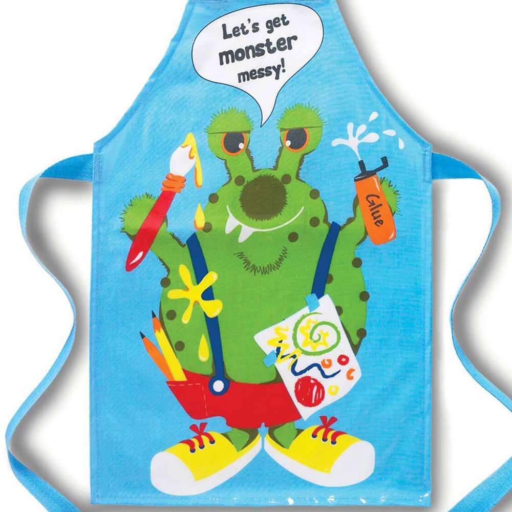 Kids Monster Apron Blue PVC by Cooksmart-81741