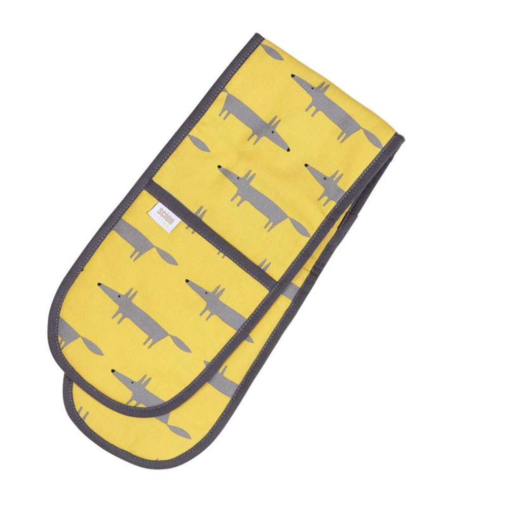 Scion Living Mr Fox Double Oven Glove Yellow
