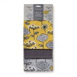 Tea Towels Retro Meadow Design, pack of 3 by Cooksmart -0