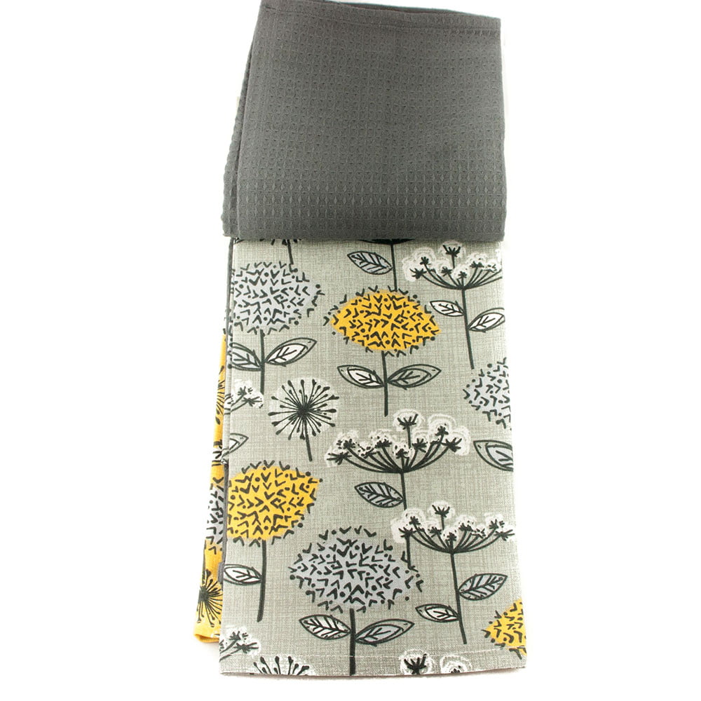 Tea Towels Retro Meadow Design, pack of 3 by Cooksmart -2095