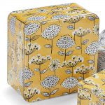 Cake Tins Set of 3 Retro Meadow Square Mustard from Cooksmart -2141