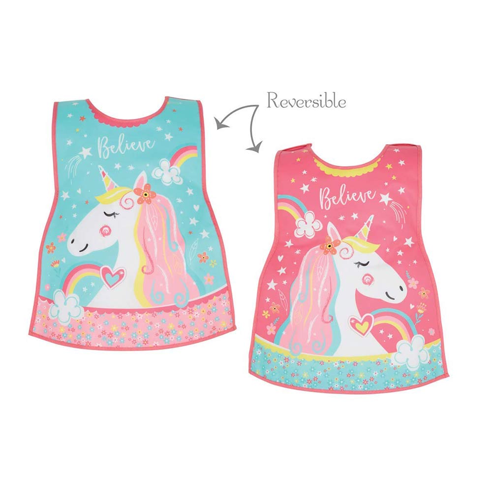 Childrens Apron Tabard Unicorn in Soft PEVA vinyl from Cooksmart -82168