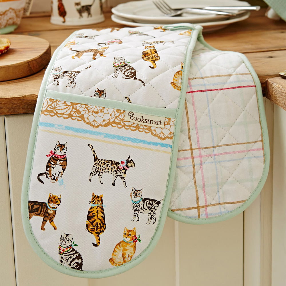 Double Oven Glove Cats on Parade from Cooksmart -79769