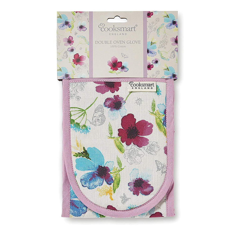 Double Oven Glove Chatsworth Floral from Cooksmart-0