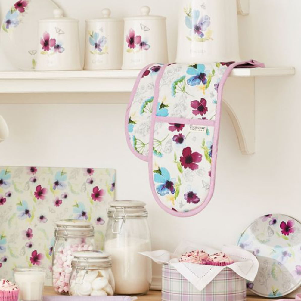 Double Oven Glove Chatsworth Floral from Cooksmart-82219