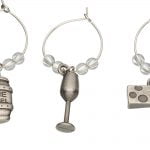 BarCraft Set of 6 Decorative Wine Charms-82314