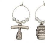 BarCraft Set of 6 Decorative Wine Charms-82312
