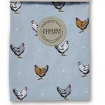 Cotton Apron Chickens Blue Farmers Kitchen Design from Cooksmart 100% Cotton Twill-82306
