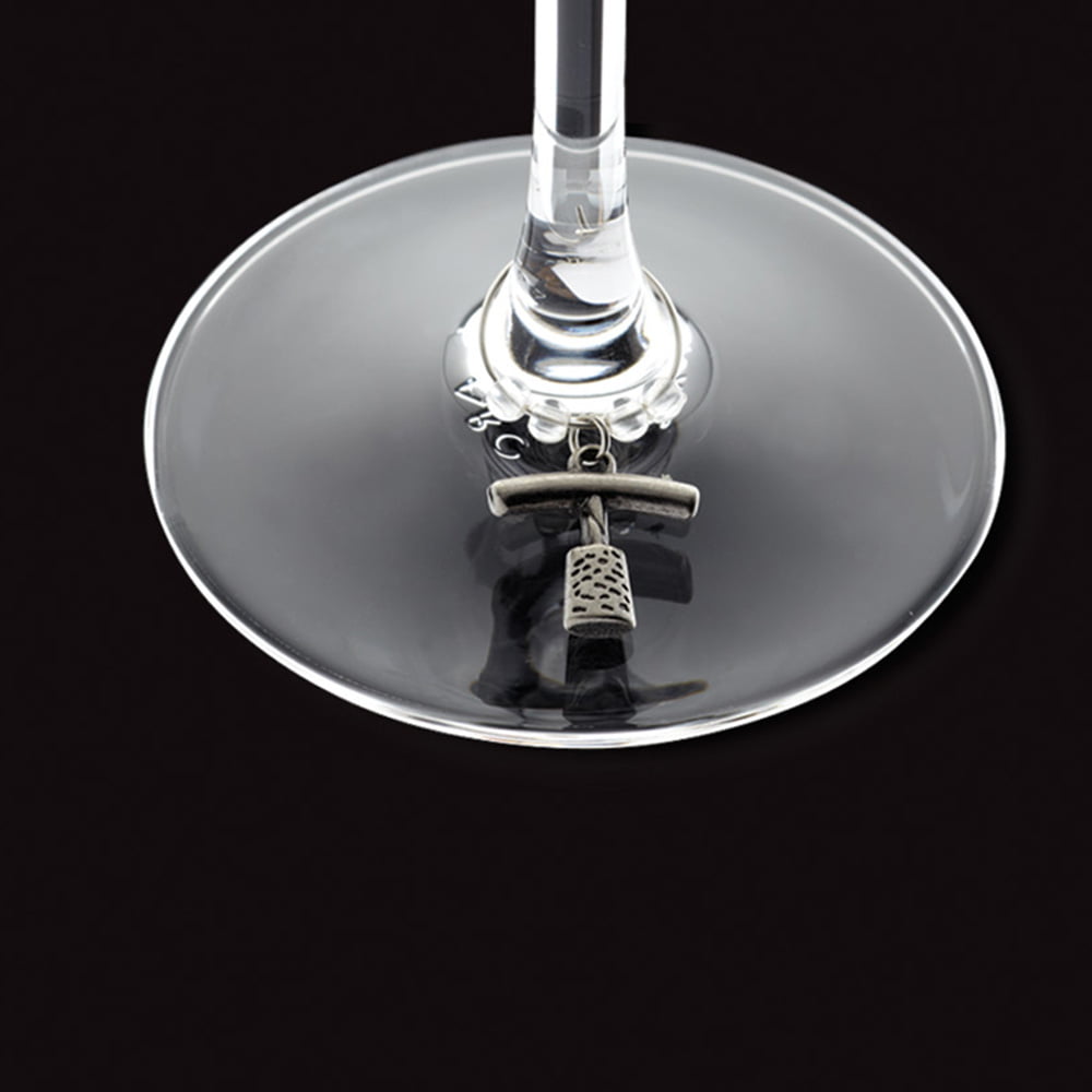 BarCraft Set of 6 Decorative Wine Charms-82311