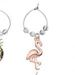BarCraft Tropical Pineapple & Flamingo Wine Charms-82323