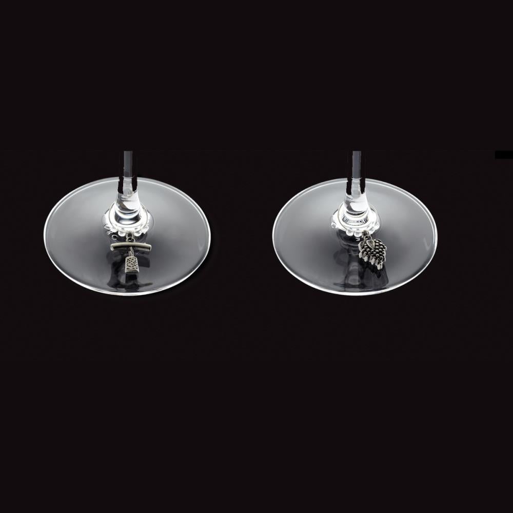 BarCraft Set of 6 Decorative Wine Charms-82318