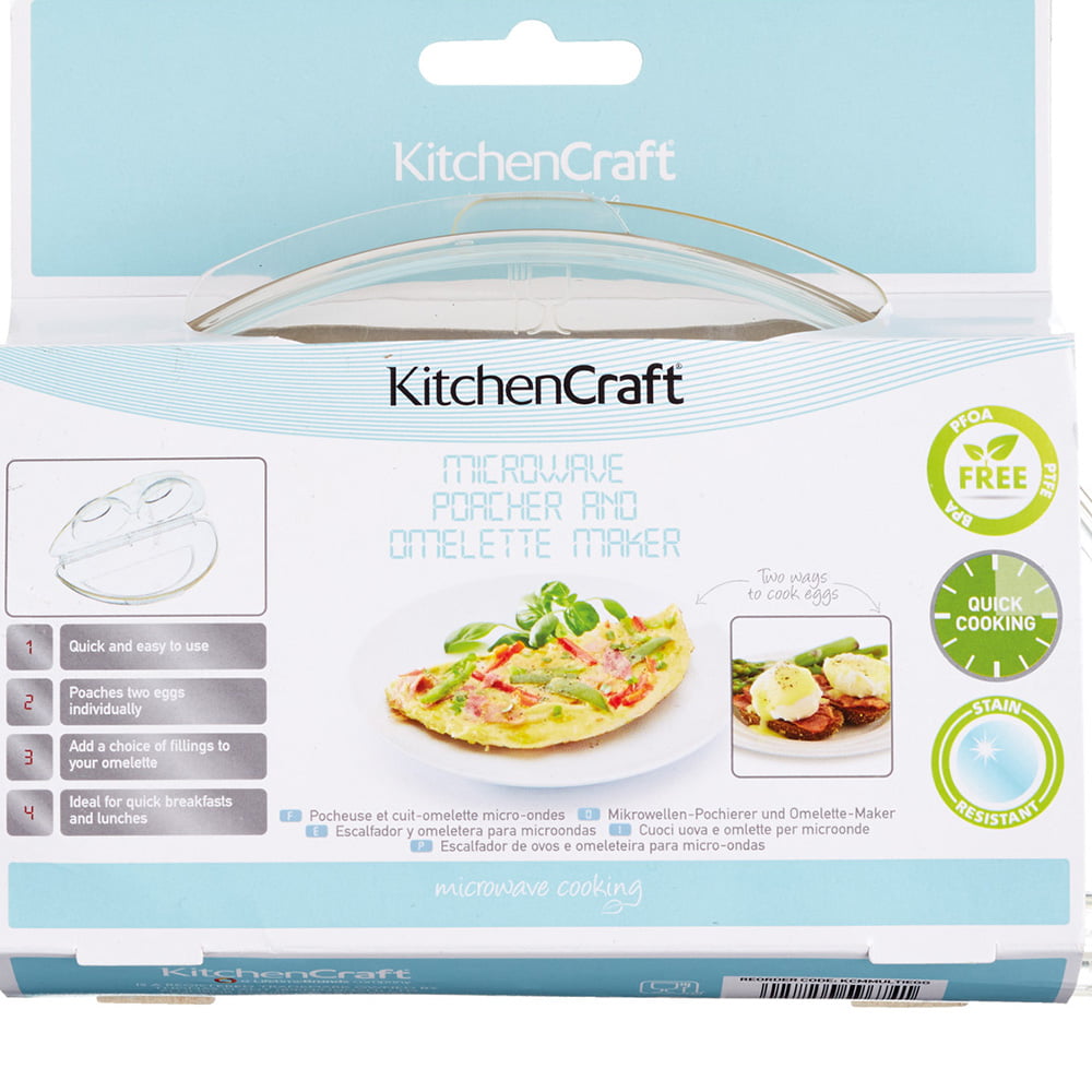 Microwave Egg Poacher and Omelette Maker Kitchencraft-79590