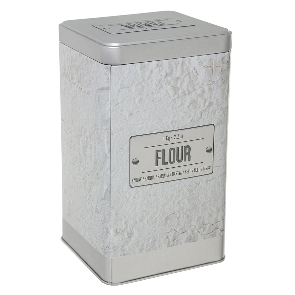 Flour Tin Embossed Larder Collection by 5five Simply Smart-0