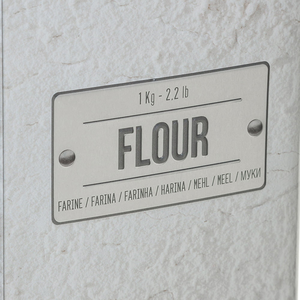 Flour Tin Embossed Larder Collection by 5five Simply Smart-82468