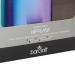 Hip Flask Exotic Rainbow with Easy Pour Funnel by BarCraft-79607
