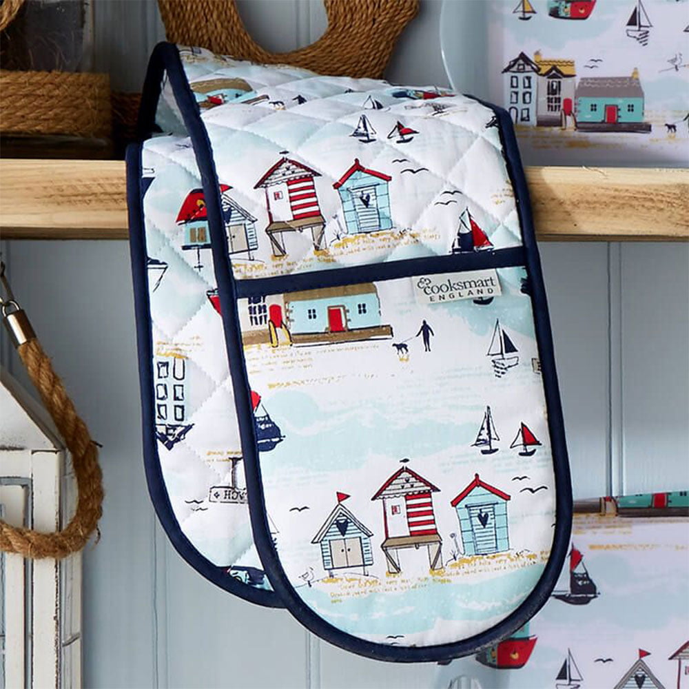 Beside The Seaside Double Oven Glove from Cooksmart-82483
