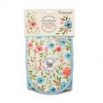 Double Oven Glove Country Floral Design by Cooksmart 100% Cotton Outer-80029