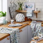 Set of 3 Tea Towels Curious Cats Design by Cooksmart-82530