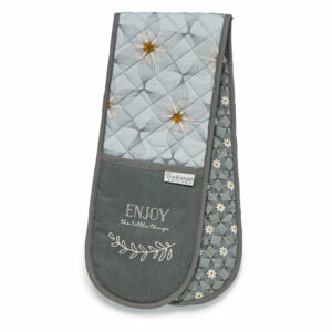 Double Oven Glove PURITY Design by Cooksmart 100% Cotton Outer-0
