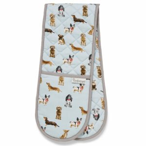 Double Oven Glove Curious Dogs from Cooksmart -0
