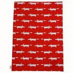 Scion Living Mr Fox Set of 2 Tea Towels - Red-0