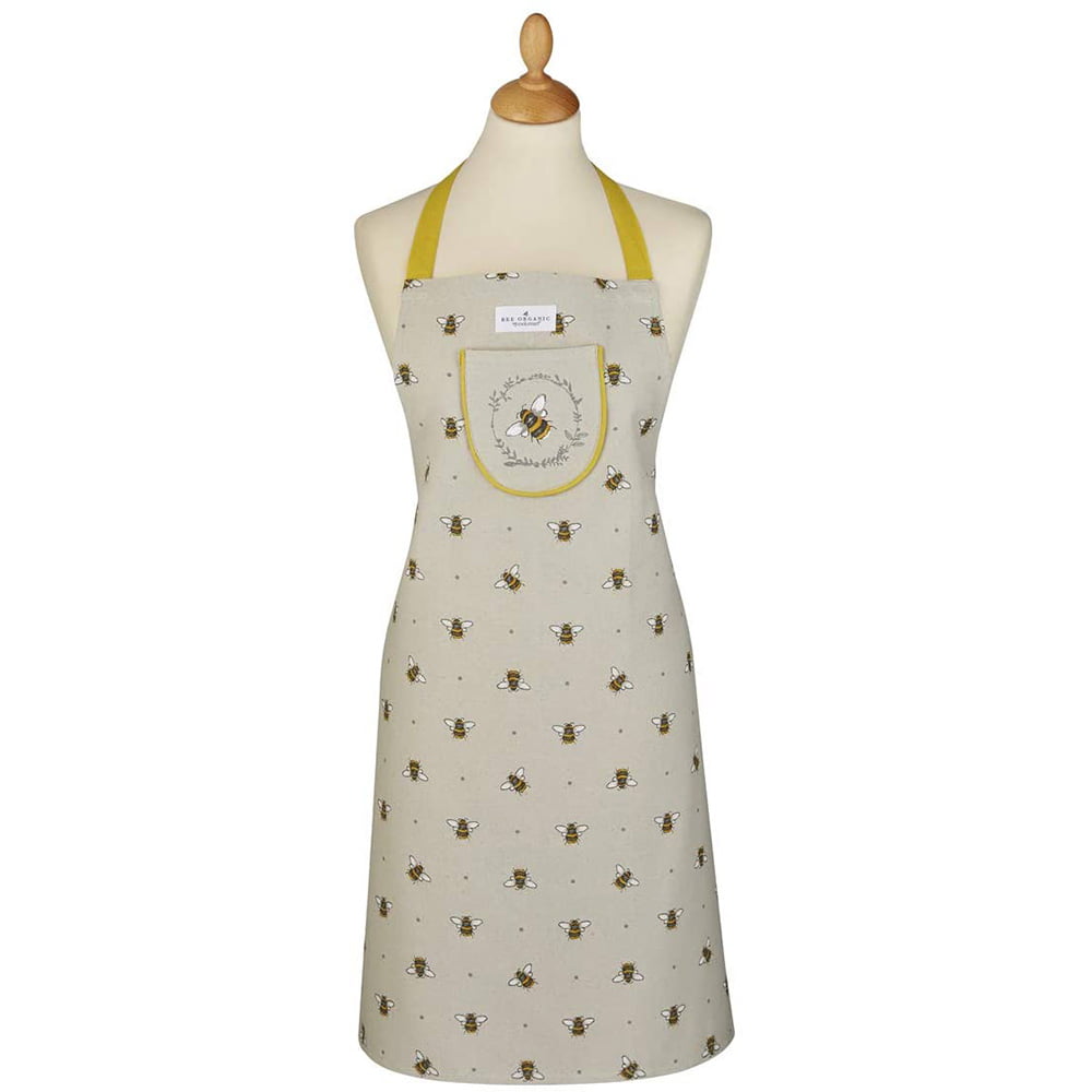 Organic Cotton Apron Bumble Bees Cooksmart-0