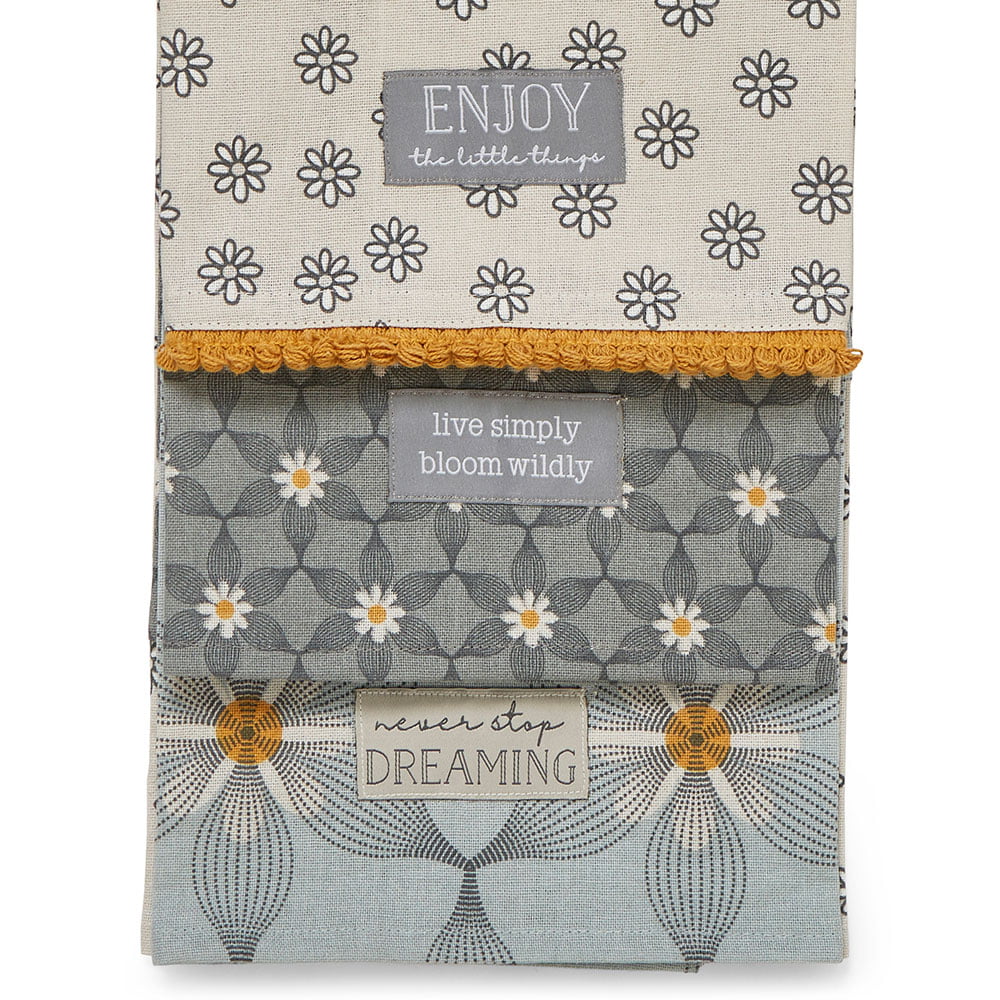 Pack of 3 Tea Towels Purity from Cooksmart -81601