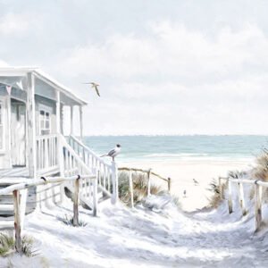 Luxury Paper Napkins Beach Cabin 33x33cm Pack of 20 by Ambiente