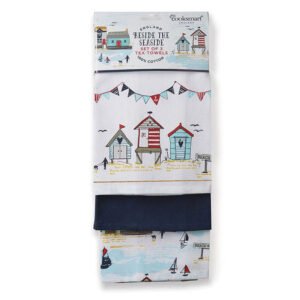 Cooksmart Beside the Seaside 3 Pack Tea Towels
